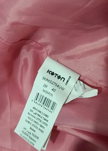 Pembe Midi Kadın Blazer Ceket - Görsel 4