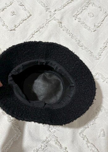 Siyah Örgü Kadın Yün Şapka - Görsel 5