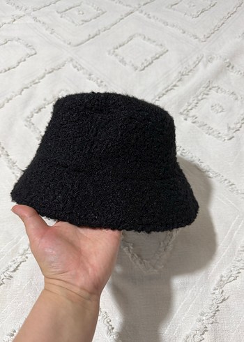 Siyah Örgü Kadın Yün Şapka - Görsel 6