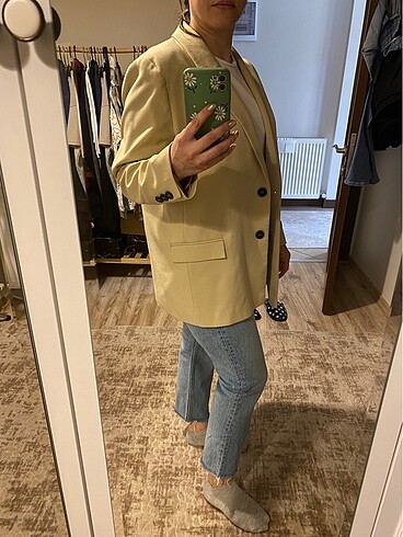 42 Beden Krem renk blazer