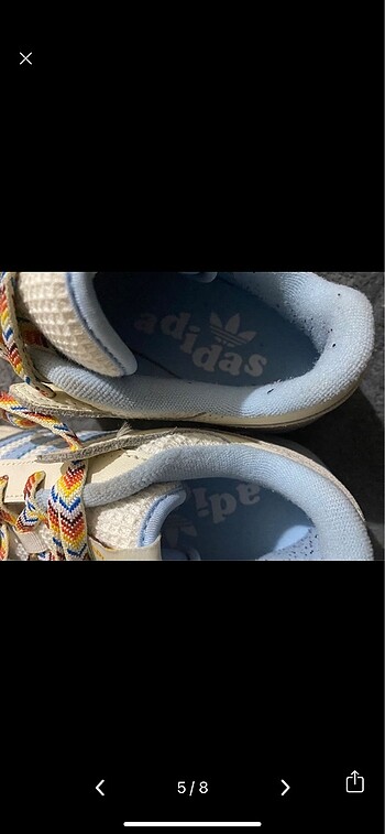 38 Beden çeşitli Renk Adidas 38 no ayakkabı