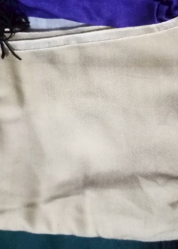  Beden kadın şal gri çok ufacık deseni var