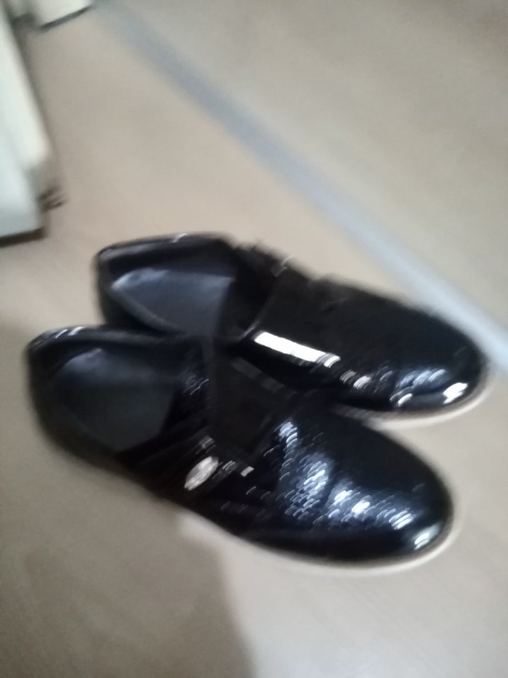 Parlak Siyah Yılan Desenli Tokalı Erkek Ayakkabı - Görsel 3