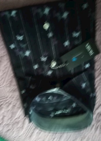 Düğmeli Siyah Desenli Erkek Gömlek - Görsel 2