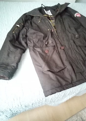 Erkek Siyah Midi Boy Fermuarlı Ceket - Görsel 11