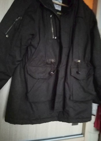 Erkek Siyah Midi Boy Fermuarlı Ceket - Görsel 2