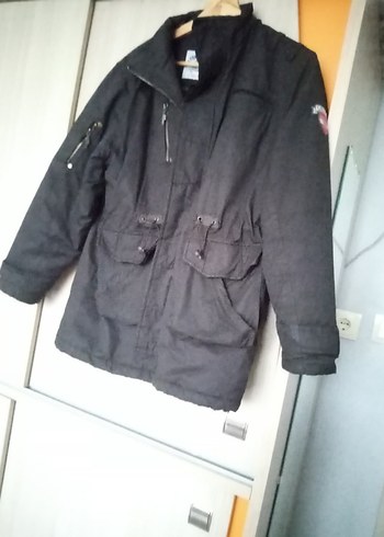 Erkek Siyah Midi Boy Fermuarlı Ceket - Görsel 3