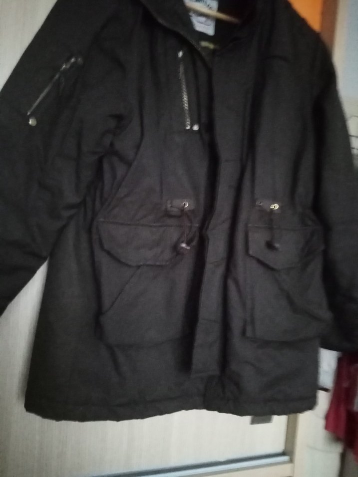 Erkek Siyah Midi Boy Fermuarlı Ceket - Görsel 2