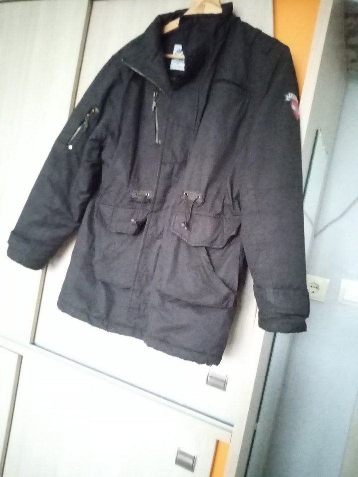 Erkek Siyah Midi Boy Fermuarlı Ceket - Görsel 3