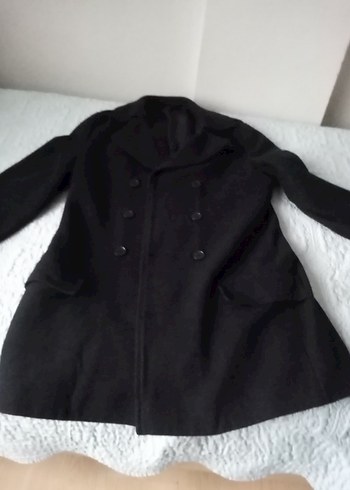 Erkek lacivert Koyu Yün Midi Palto - Görsel 13