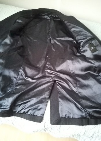 Erkek lacivert Koyu Yün Midi Palto - Görsel 16