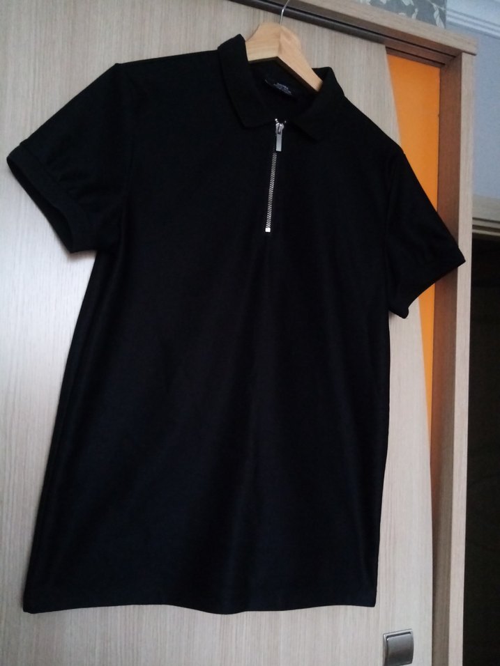 Düğmeli Siyah Kareli Erkek Polo Yaka Tişört - Görsel 5