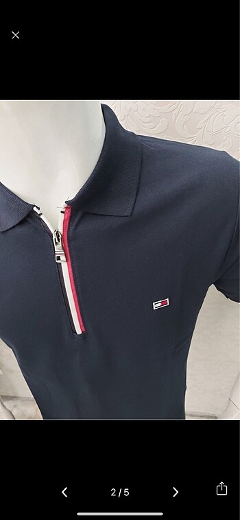 Tommy Hilfiger TOMMY HİLFİGER POLO YAKA FERMUAR DETAYLI