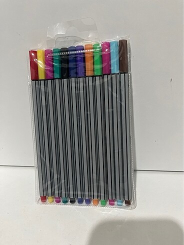 12 renk ince uçlu kalem - Görsel 3