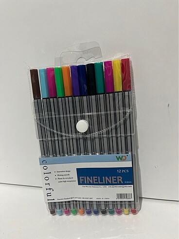 12 renk ince uçlu kalem - Görsel 2
