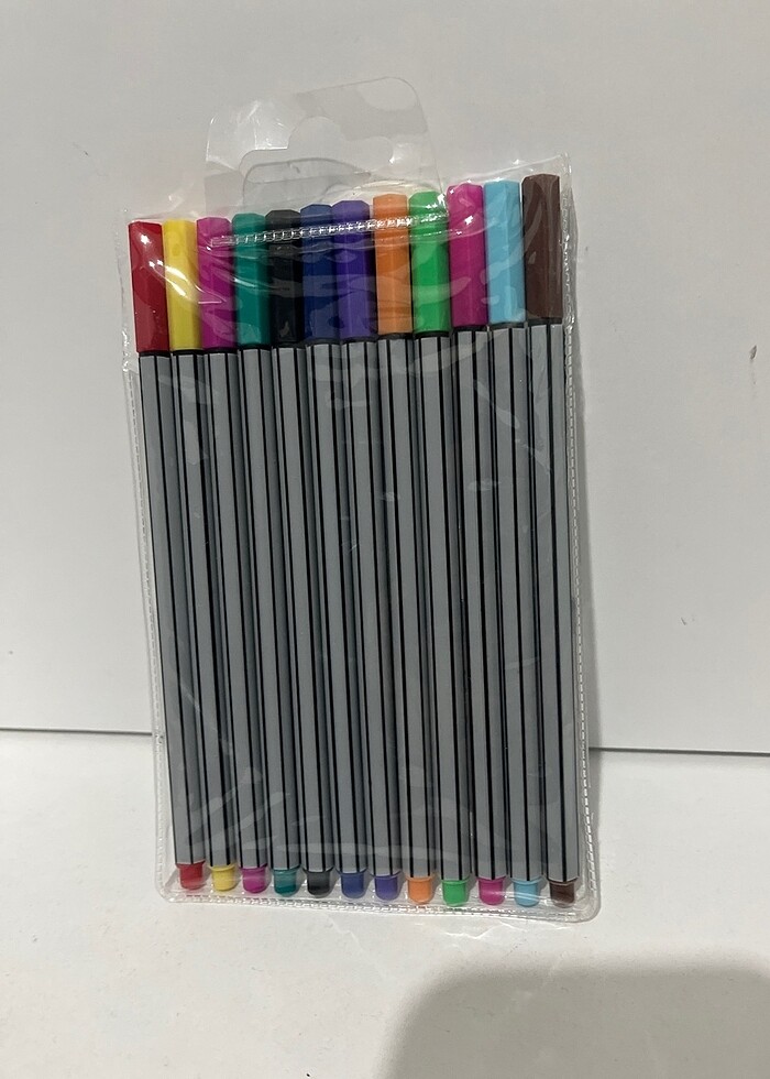 12 renk ince uçlu kalem - Görsel 3