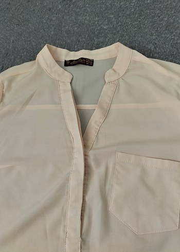 pudra rengi bluz - Görsel 5