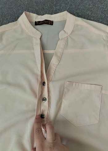 pudra rengi bluz - Görsel 7