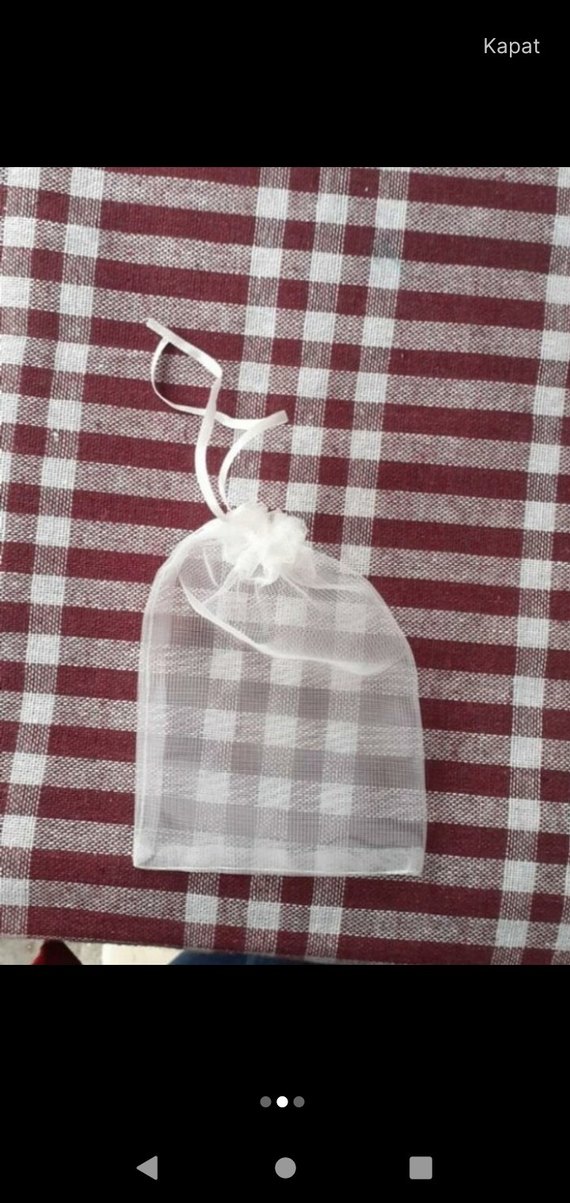 Beyaz Kına Çerez Kesesi - Görsel 2