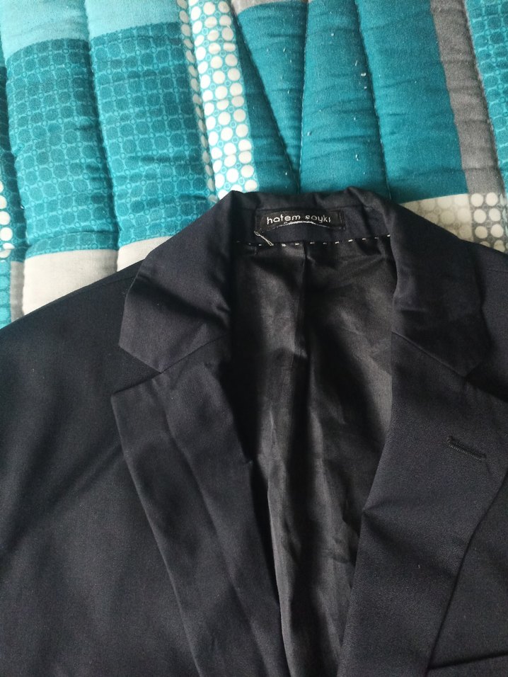 Erkek Siyah Regular Fit Ofis Takım Elbise Ceketi - Görsel 4