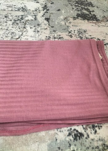 Hazır Şal Pembe Pliseli Kadın Şal - Görsel 5