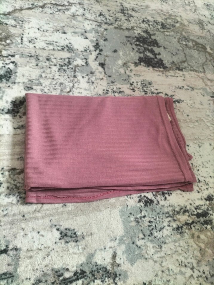 Hazır Şal Pembe Pliseli Kadın Şal - Görsel 2