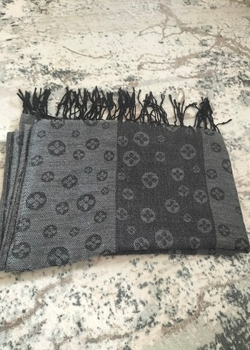 Hazır Şal Bordo Çiçek Desenli İpek Görünümlü Fular - Görsel 20