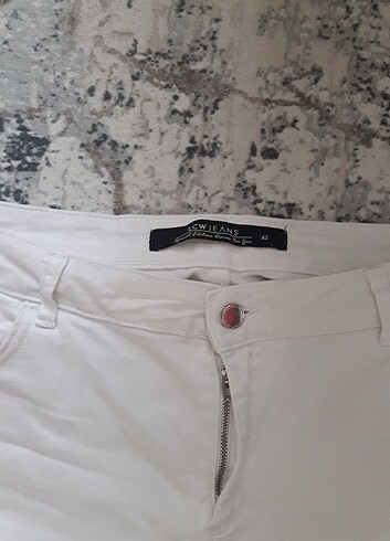 42 Beden beyaz Renk Pantalon