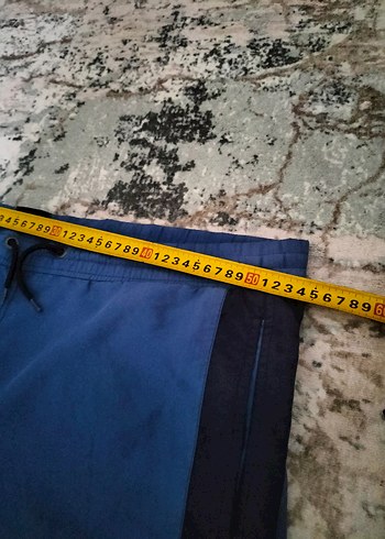 Erkek Mavi Kemerli Spor Şort - Görsel 6