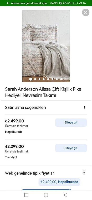 Pikeli nevresim takımı