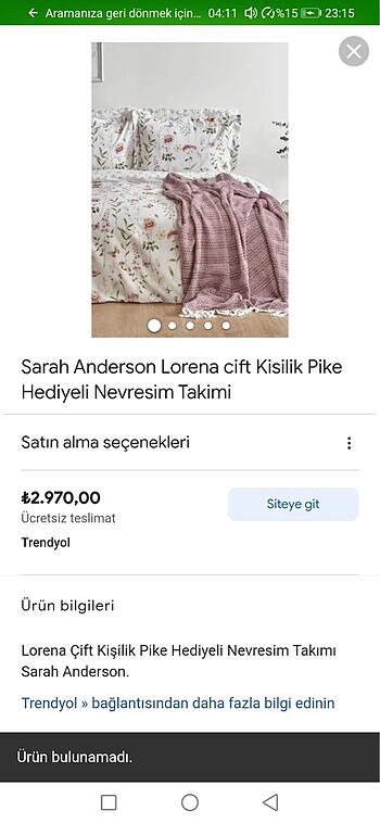 Pikeli nevresim takımı