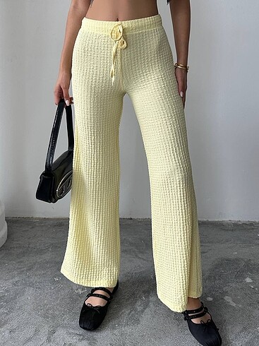 Zara Bubble pantolon sarı