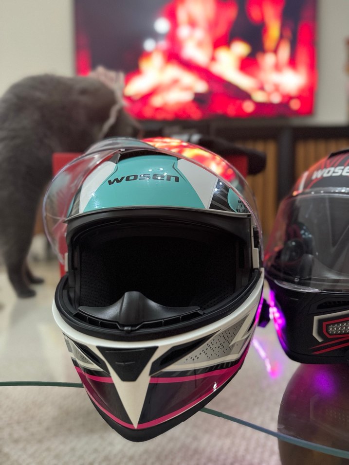 Kadın/Erkek çift kask takımı sıfır ayarında - Görsel 3