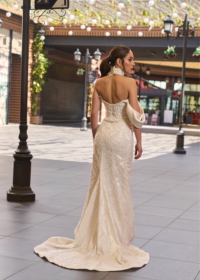 Balık model özel tasarım gelinlik - Görsel 2