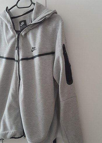 Nike Gri Nike Fermuarlı Erkek Sweatshirt