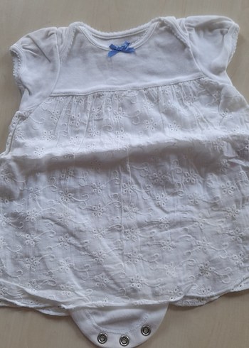 Kız Çocuk Gri Keten Elbise - Görsel 7