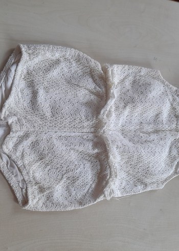 Kız Çocuk Gri Keten Elbise - Görsel 9