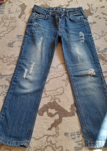 Erkek Çocuk Mavi Denim Pantolon - Görsel 4