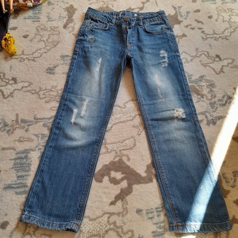 Erkek Çocuk Mavi Denim Pantolon - Görsel 4