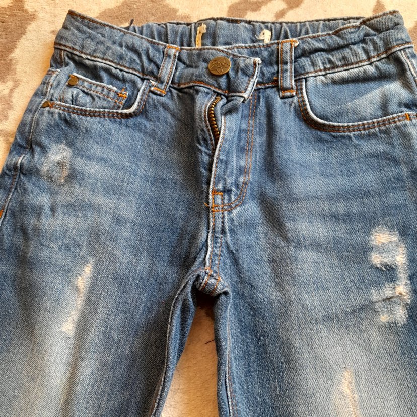 Erkek Çocuk Mavi Denim Pantolon - Görsel 5