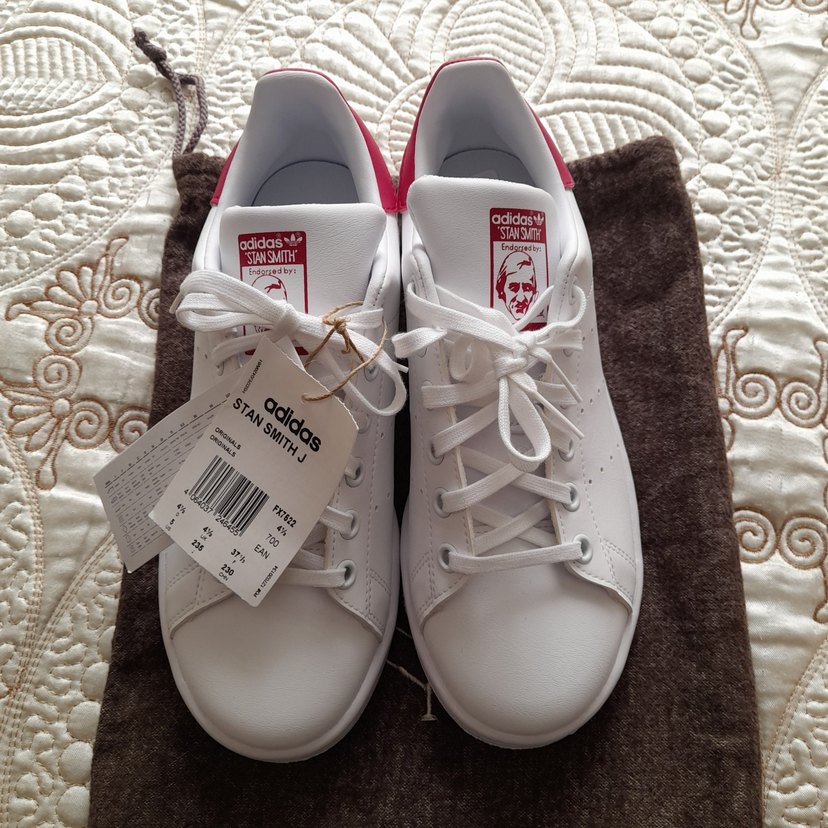 Kadın Beyaz Adidas Stan Smith Spor Ayakkabı - Görsel 5