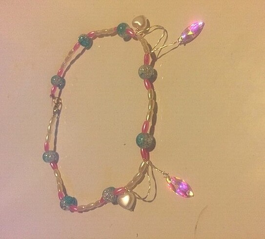 Sheinside Renkli Yansımalı Taşlı Barbie Choker