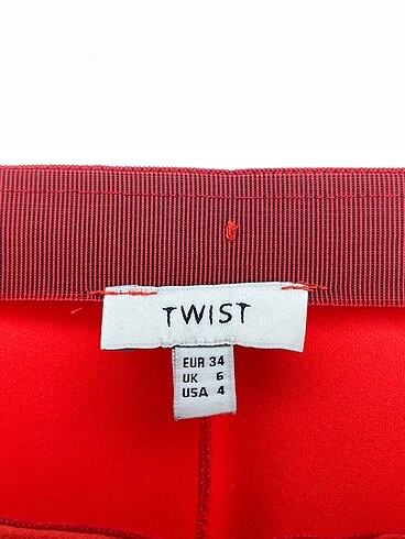 34 Beden çeşitli Renk Twist Kumaş Pantolon %70 İndirimli.