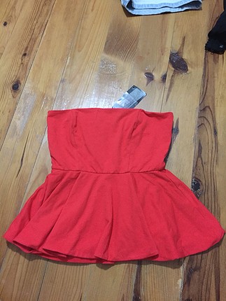 Zara straplez bluz
