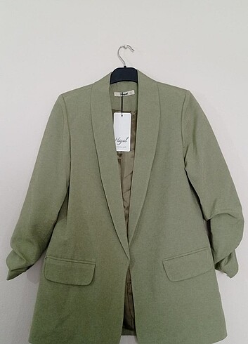 Yesil blazer ceket