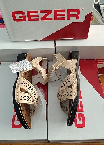 40 Beden ten rengi Renk 40 Numara #Gezer Marka Sandalet Sıfır ürün Kutuludur.