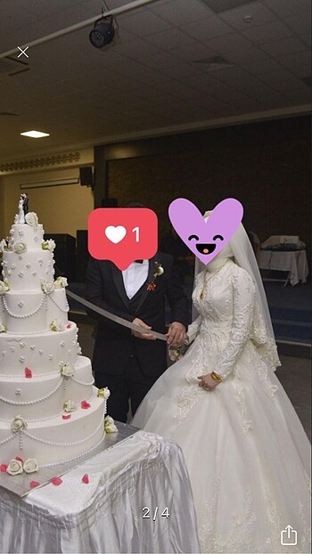 36 beden tesettür gelinlik - Görsel 2