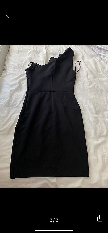 Zara siyah mini elbise