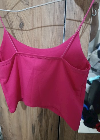 s Beden pembe Renk Kadın Pembe İnce Askılı Mini büstiyer