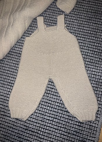 Bebek Erkek Örgü Kapüşonlu Takım - Görsel 6